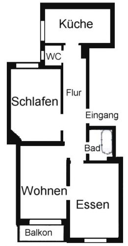 Nähe U-Lutterothstraße - Altbauwohnung mit Balkon - Holzdielen - Stuck - gr. Küche, 1.OG - 01.12.26 - Foto 2
