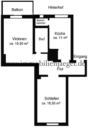 Winterhude bei der Meenkwiese - modernsierter Altbau mit Balkon - Holzdielen - Einbauküche - 2.OG - - Photo 2
