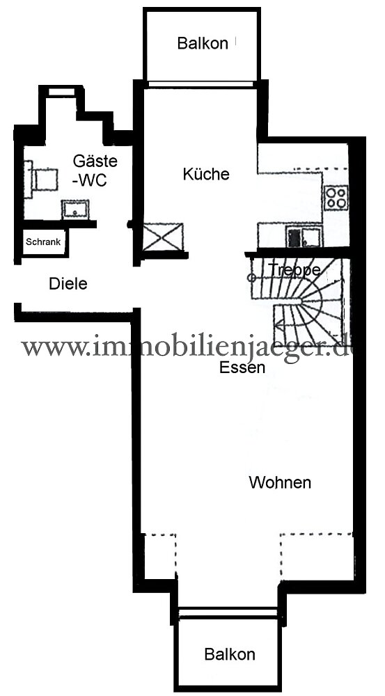 Moorbek beim Feuerwehrmuseum - großzügige Dachwohnung über 2 Ebenen mit 2x Balkone - TG möglich - Photo 2