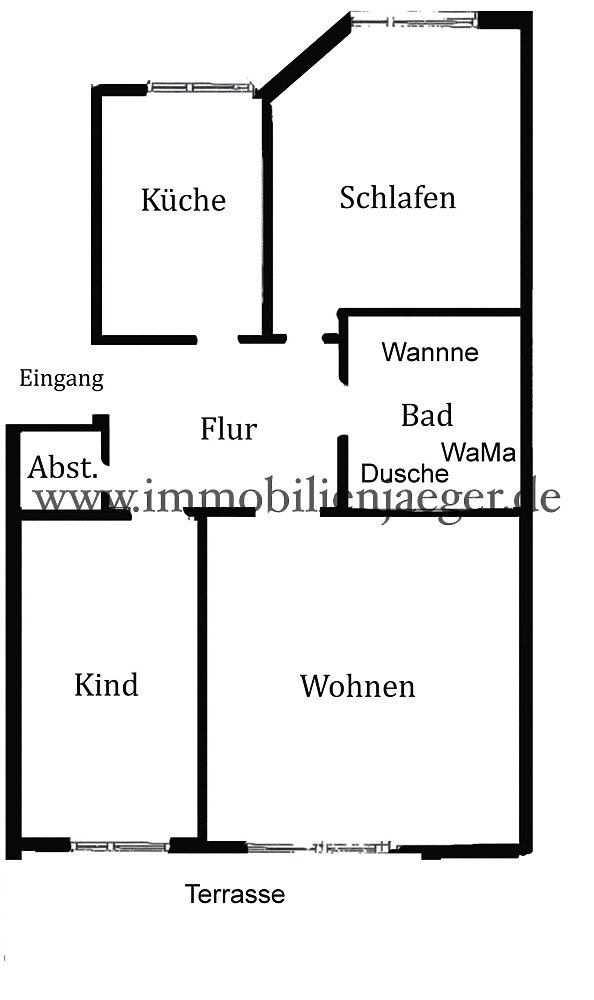 In 4 min Fußnähe zum EKZ Herold-Center - großzügiges Erdgeschoss mit Terrasse - Vollbad - EBK - Photo 2