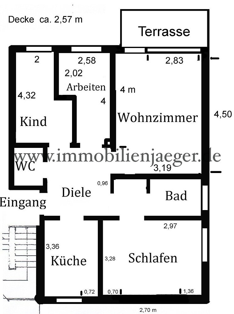Fußnähe EKZ Farmsen - modernsierte Erdgeschoss-Wohnung mit Terrasse, Vollbad, Gäste-WC, 01.08.2026 - Photo 1